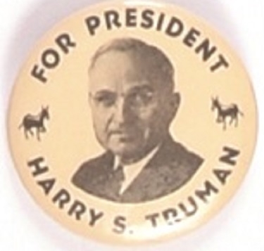 Truman 1 1/4 Inch Donkeys Celluloid
