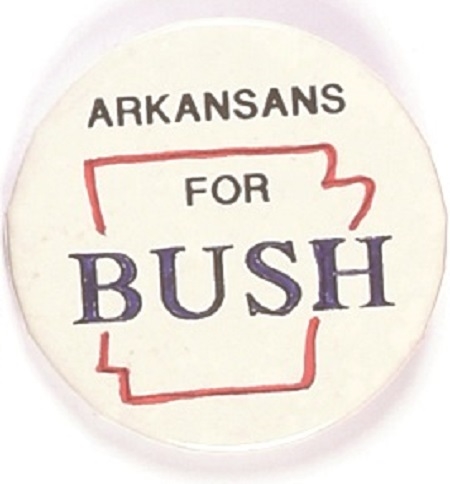 Arkansas for Bush 1992 Celluloid