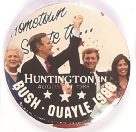 Bush, Quayle Huntington Indiana