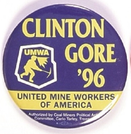 Mine Workers for Clinton, Gore 96