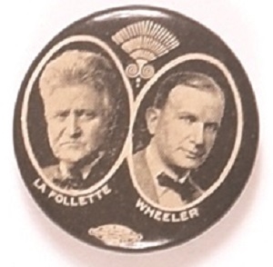 LaFollette, Wheeler Smaller Size 1924 Jugate
