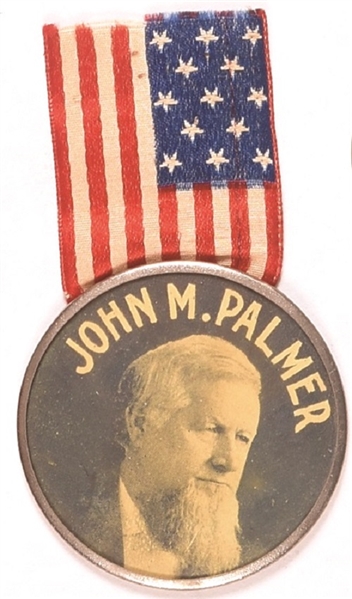 John M. Palmer 1896 Gold Democrat Shell Piece