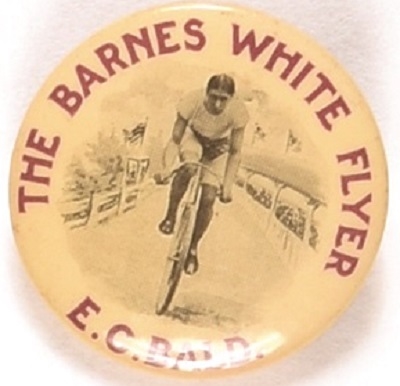 The Barnes White Flyer E.C. Bicycle Pin