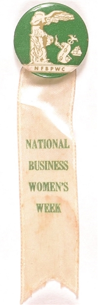 NFBPWC National Business Women’s Week Pin and Ribbon