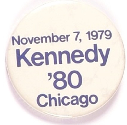 Kennedy 1979 Announcement Pin