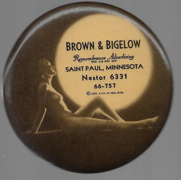 Brown and Bigelow Advertising Mirror