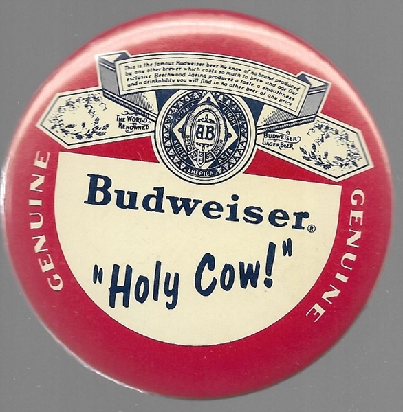 Budweiser Harry Carey "Holy Cow"