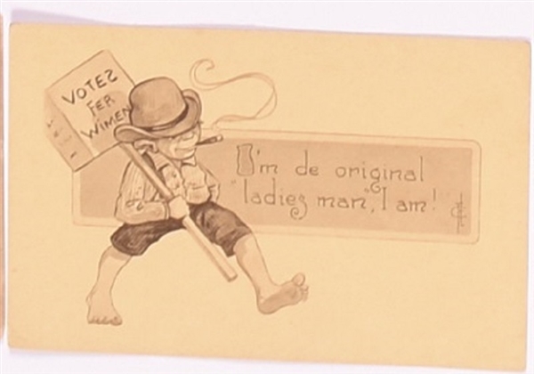 Original Ladies Man Suffrage Postcard