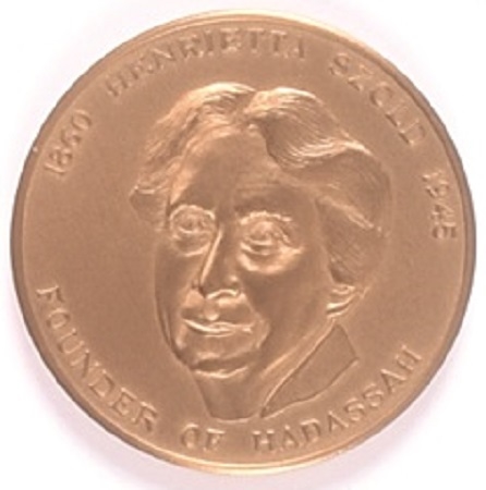 Hadassah Founder Szold Memorial Medal