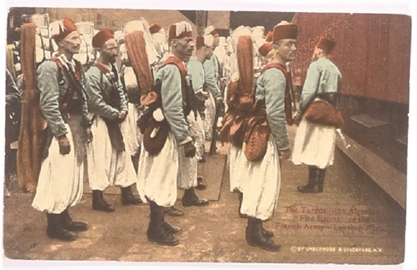 World War I Algerian "Fire Eaters" Postcard