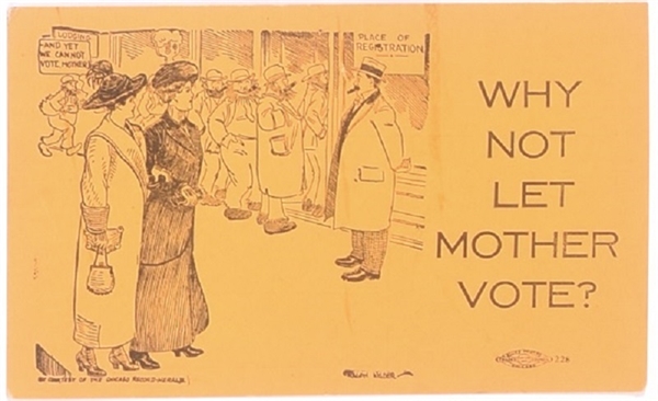 Suffrage Why Not Let Mother Vote Postcard