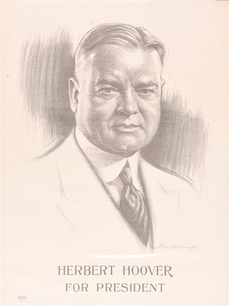 Herbert Hoover for President Poster