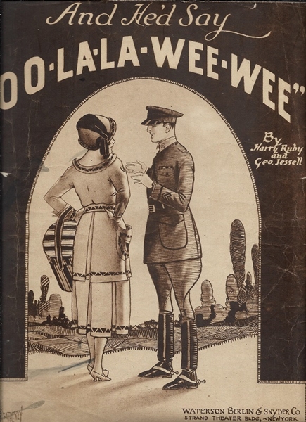 “Oo La La We We” World War I Sheet Music