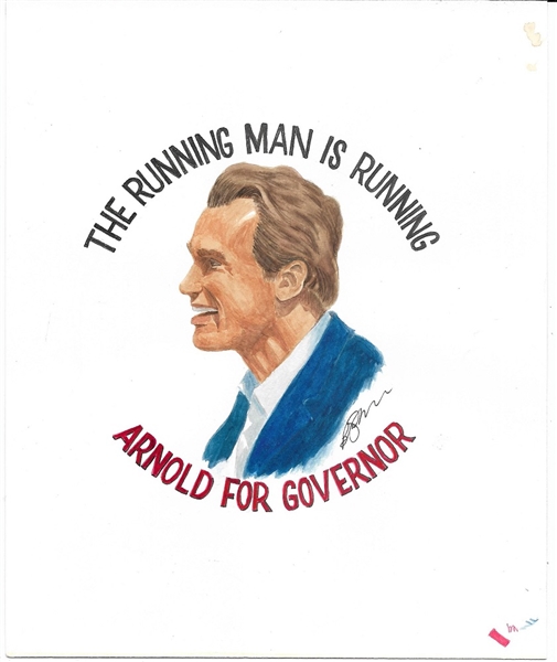 Arnold the Running Man Original Artwork by Brian Campbell