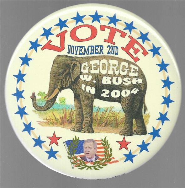 George W. Bush Elephant Pin 