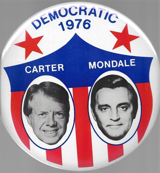 Carter, Mondale 9 Inch Shield Jugate 