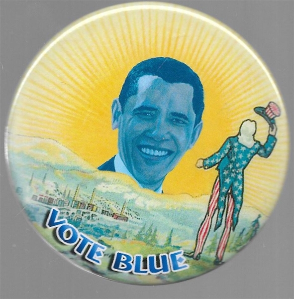 Obama, Uncle Sam Vote Blue 