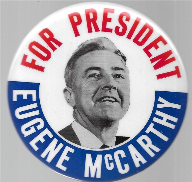 McCarthy for President Classic 1960s Pin 