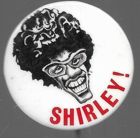 Shirley Chisholm Caricature Pin 