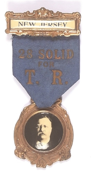 Theodore Roosevelt New Jersey 28 Solid for T.R
