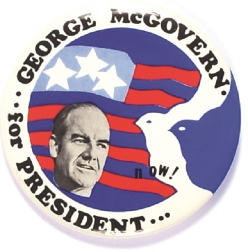 McGovern for President Now Dove and Flag