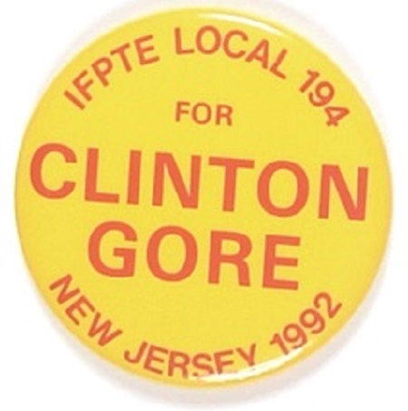 New Jersey IFPTE Local 194 for Clinton/Gore