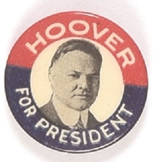 Hoover for President Scarce St. Louis Button Pin