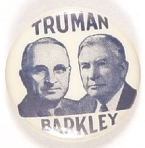 Truman, Barkley Rare Smaller Jugate