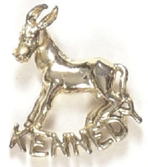 JFK Kennedy Donkey Clutchback Pin