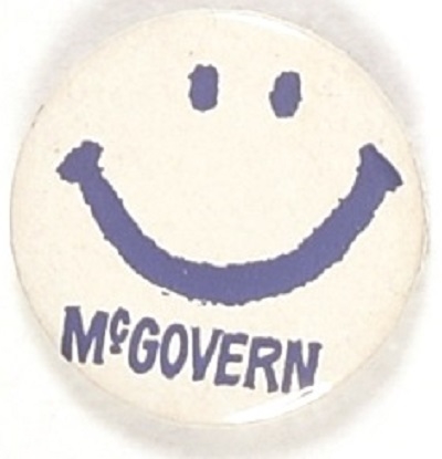 McGovern, Shriver Bold Blue Smiley Face