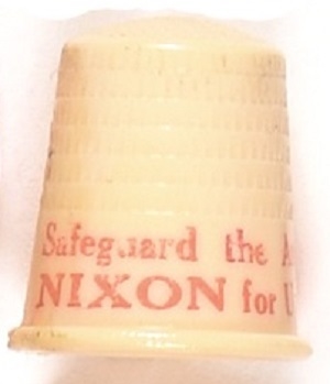 Nixon for Senate California Thimble