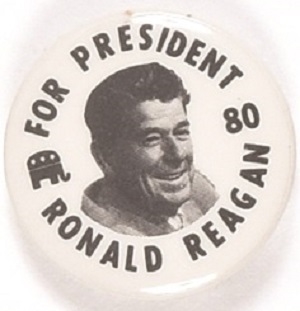 Reagan for President Smaller Size 1980 Pin