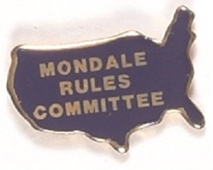 Mondale Rules Committee Staff Pin