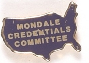 Mondale Credentials Committee Staff Pin