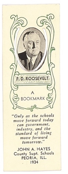 FDR Peoria, Illinois Bookmark