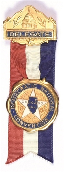 Humphrey Delegate Convention Badge