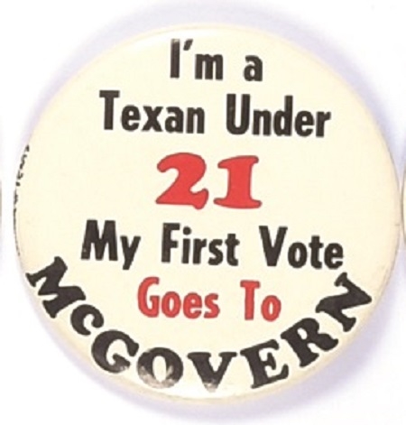 Texan First Vote for McGovern