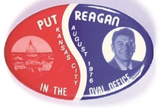 Reagan Kansas City Oval Celluloid
