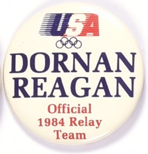 Dornan, Reagan Olympics Pin
