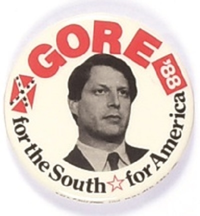Gore for the South 1988 Pin