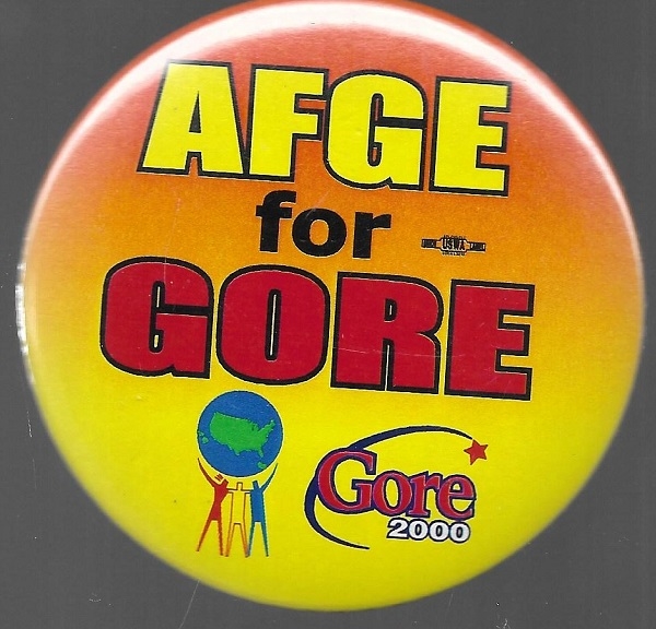 Iowa Caucus AFGE for Gore Celluloid