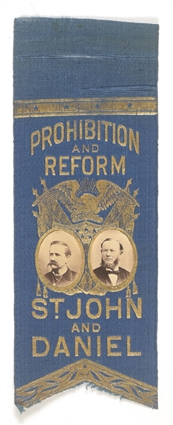 St. John and Daniel Prohibition Party Ribbon
