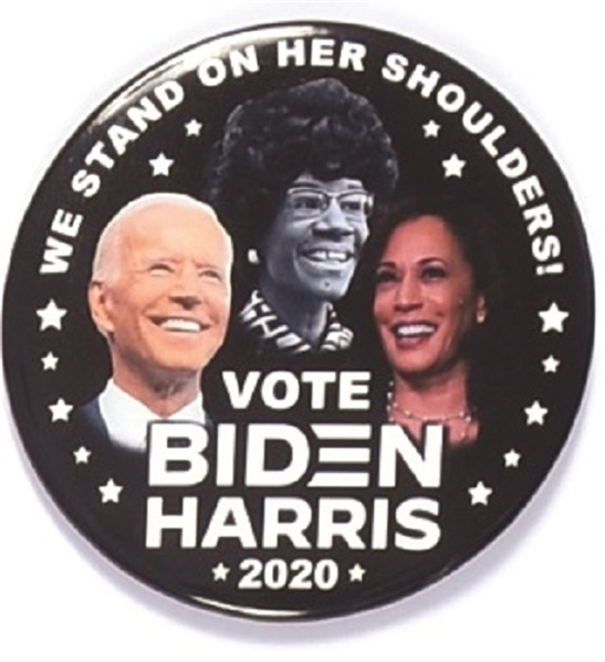 Biden, Harris, Shirley Chisholm