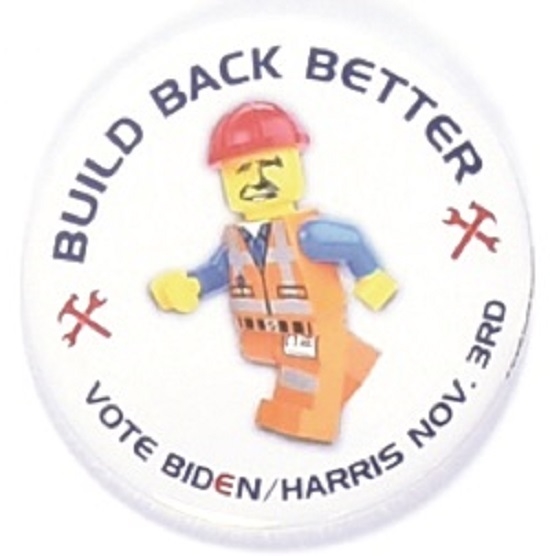 Biden Build Back Better Lego Pin