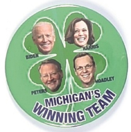 Biden, Harris Michigan Four Leaf Clover Coattail