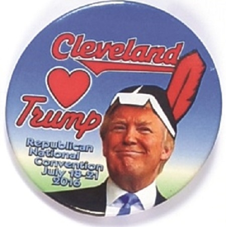 Trump Cleveland Indians Convention Pin