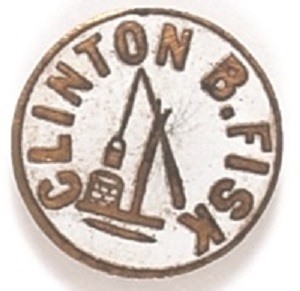 Clinton Fisk Prohibition Party Enamel Pin