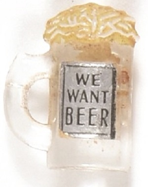 We Want Beer Plastic Stud