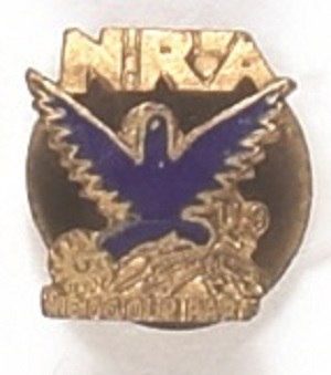NRA Eagle Enamel Stud