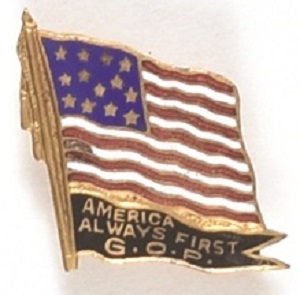 America First GOP Flag Pin